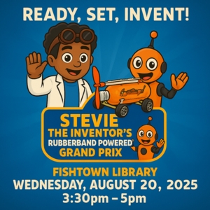 Rubberband Powered Car Grand Prix with Stevie the Inventor
